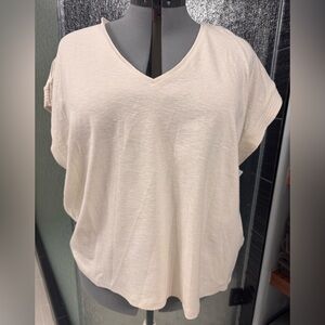 Cream colored knit xxl banana republic top nwt